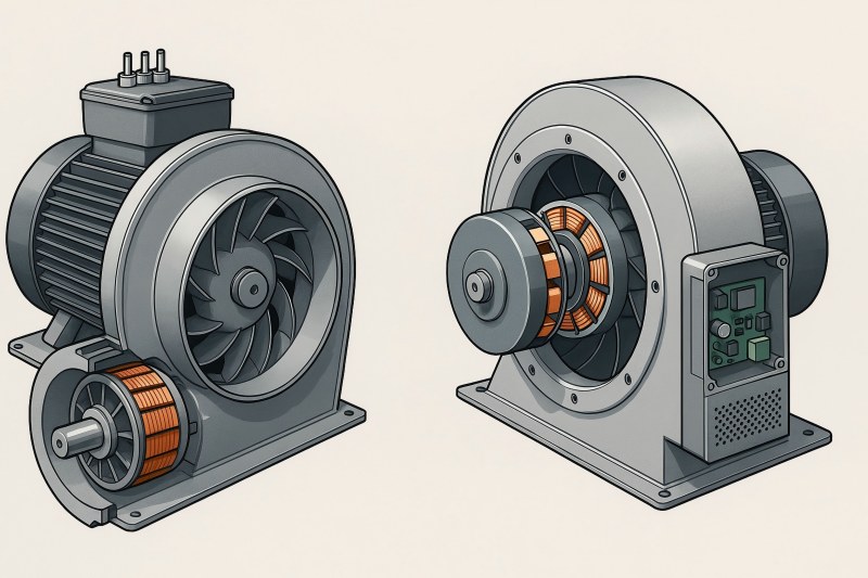 EC vs AC Centrifugal Fans